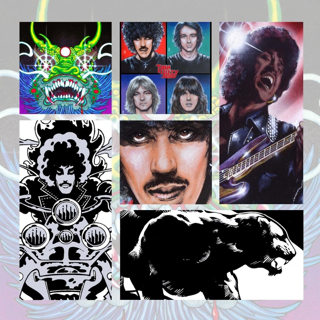 Thin Lizzy Artwork Set of 6 Prints – Jim FitzPatrick