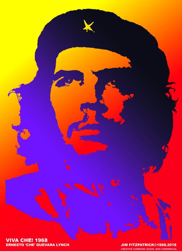 Che Guevara Poster Red Yellow Gradient 2018 | Jim FitzPatrick