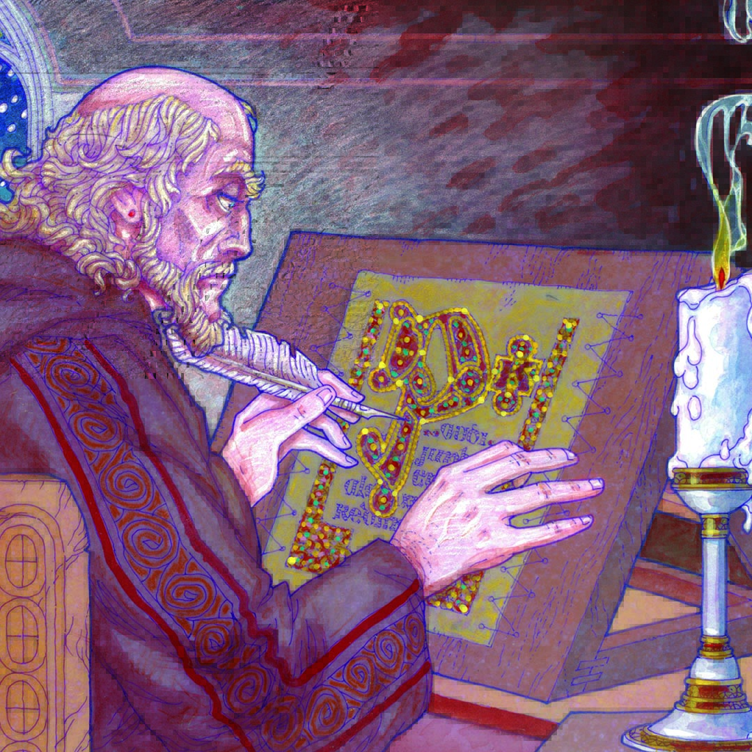Columba in Iona – Jim FitzPatrick
