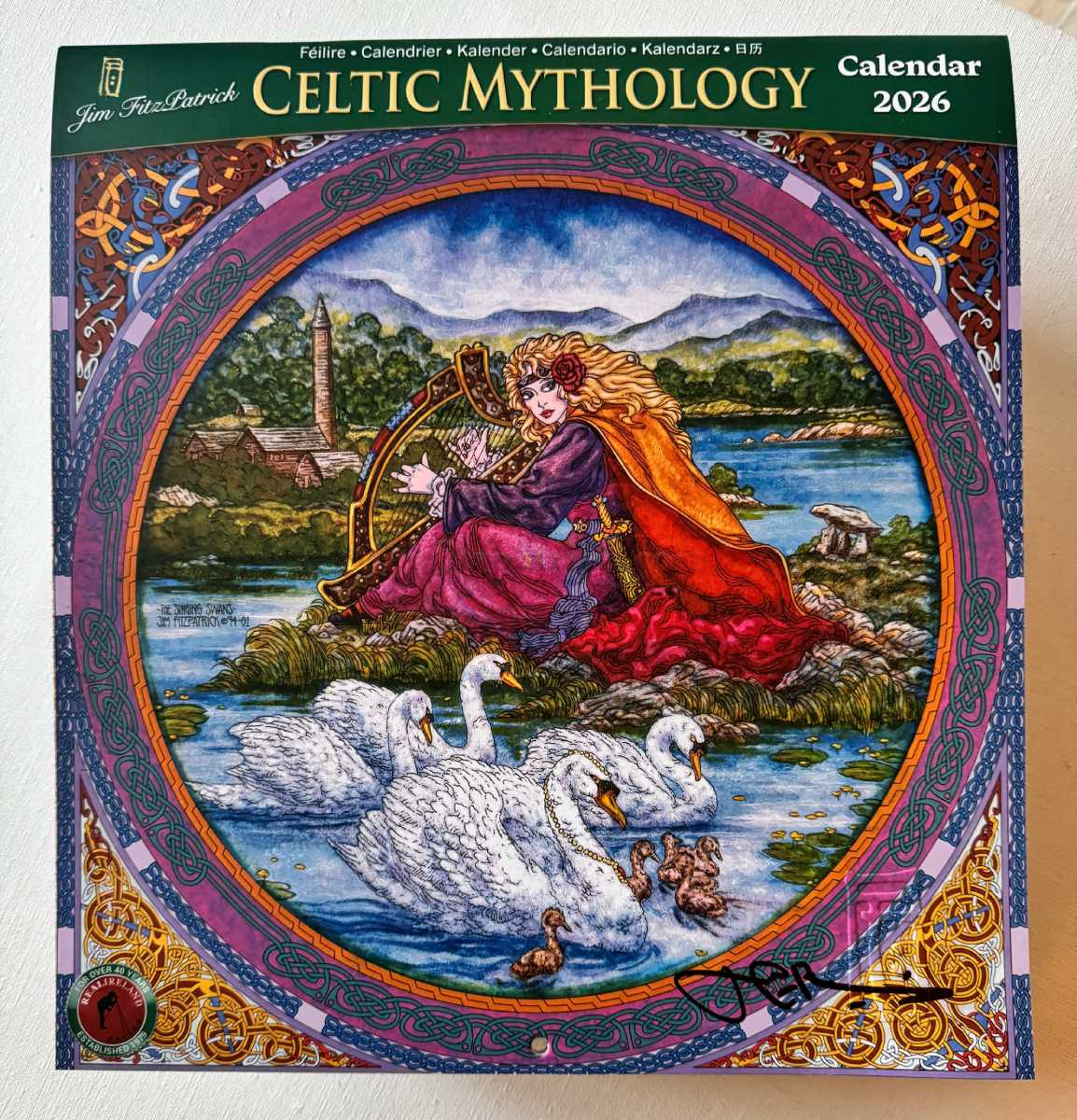 Jim FitzPatrick 2026 Celtic Mythology Calendar Collectors Edition